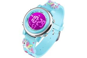VenSten Kids Digital Sport Waterproof Watch for Girls Boys, Kid Sports Outdoor LED Electrical Watches with Luminous Alarm Stopwatch Child Wristwatch