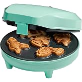 Bestron Dinosaur Mini Cookie Waffle Maker Dinosaur Mini Waffle Maker for Mini Cookie Waffles with Indicator and Non-Stick Coa
