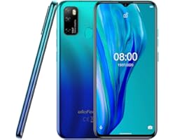 Ulefone Note 9P Teléfono Android 10, 6.52 '' Smartphone 16MP Cuatro Cámara, Octa-Core 4GB+64GB, Ranura para 3 Tarjetas, Doble