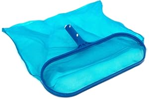 GlobaClean Pool Bodenkescher Poolkescher Tiefenkescher mit tiefem Netz zur Poolreinigung