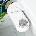 As seen in Dragons' Den, Chakow Bidet Attachment for Toilet UK - Patented Self-Cleaning SmartSpray Nozzle - Easy Install Bidet Seat with Adjustable Water Pressure & Bum Gun - Universal Fit