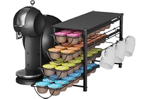 HFHOME Coffee Pod Holder for Dolce Gusto (Holds 56 Pods)