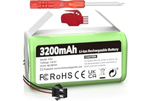 KEENSTONE 3200mAh Batería de Respuesto para Conga Excellence 1090 990 950 1790, Ecovacs Deebot N79 N79S DN622 RoboVac 11 11S 30 35C y IKOHS Netbot S14 S15