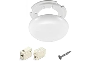 MPM Lampen Abzweigdosen Verteilerdose Baldachin weiß Ø 130 superflach Decken Abdeckung mit Montageset und Anschluss Klemmen