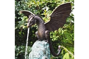 Kuashidai Garden Dragon Statue Fountain for Home Garden Decoration Bronze Dragon Water Fountain Outdoor Decoration