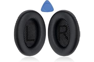 YOCOWOCO Ohrpolster für Bose Quiet Comfort 35 (QC35) und Quietcomfort 35 II (QC35 II) Ersatz Ohrpolster Mit weichem Protein Leder, Ohrpolster Ohrkissen für Bose QC 35/35II Kopfhörer