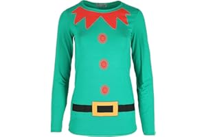 Fashion Star Womens Gingerbread Climb Gift Star Xmas T Shirt