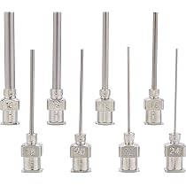 10 Aiguilles De Distribution 18G 4 - Embout émoussé En Acier Inoxydable - Pour Recharge De Colle Ou Fluides