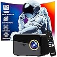 Lifelong SmartStream Smart Projector for Home, Native 1080p Full HD with 4K Support, Android 9 with Built-in apps (Netflix,YT,Prime), 7000 Lumens Brightness, Auto Focus, 10W Speaker, 200" Max Display
