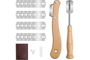 GiReich Taglierino per Pane, Lama Pane, Coltello Pane Bread Lame con 20 Lamettes in Acciaio Inossidabile per Cuocere, Intagliare Modelli di Pane Crudo(2 pezzi)