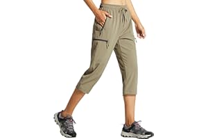 Libin Pantalones de Trekking Mujer Senderismo Verano Ligeros Secado Rápido Impermeables Montaña Deportes Trabajo Aire Libre Safari Pantalón con Bolsillos
