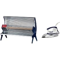 Buy Bajaj Majesty DX 11 1000-Watt Dry Iron (Blue/White) u0026 Bajaj Flashy 1000  Watts Radiant Room Heater (Steel) Online at Low Prices in India - Amazon.in