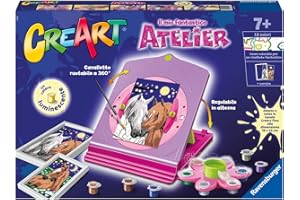 Ravensburger - Dipingere Con I Numeri Cavalli Creart | Giochi Creativi Bambina 7 Anni | Cavalletto Pittura | Kit Pittura Bambini | Regalo Bambina 7 Anni