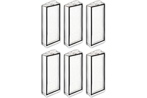 CHAIN PEAK (6 Piezas) Q5 Pro+ Filtros HEPA de repuesto compatibles con Roborock Q5 Max+, Q5 Pro, Q5 Pro+, Q8 Max, Q8 Max+, Q7, Q7+, Q7 Max, Q7 Max+, Q5 Duoroller+, Aspiradora robótica filtros