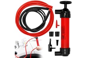 Iceten Siphon Pump Kit, Manual Fuel Transfer Pump Fuel siphon pump Manual Water Pump Oil Extractor Pump Gasoline Transfer Pump Liquid Transfer Pump for Petrol, Oil, Air and Other Fluids