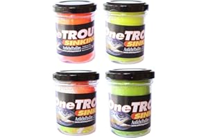 pescasubito Kit 4 Barattoli Pasta Affondante Pesca Trota Pastella Esca Trote Lago Pastina