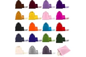 ZHITENG 57 stycken sammetspåsar små, 7 x 9 cm sammetspåsar, små 19 färger | Tygpåse smyckespåse sammet, smyckespåse för förpackning av smycken, ringar, presenter