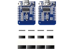 HEEMOL 2 Piezas ESP8266 USB C Placa de Desarrollo ESP8266 Mini ESP8266 NodeMCU con ESP8266-12F módulo WLAN CH340G