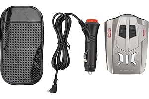 KEENSO Car Radar Detector, Real Time Voice Prompt Universal 360° GPS Accurate Long Range Detection, Speed Radar Tester for Vehicle Safety Driving Assistant