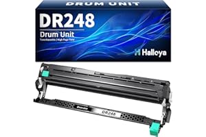 Halloya DR248 Tambor Compatible DR-248 DR 248 DR248CL DR-248CL Reemplazo para tóner Brother TN248 TN248XL para MFC-L3760CDW DCP-L3560CDW LC3740CDW L3520CDWE L3520CDW HL-LC3215CW LC3220CW(1 per)