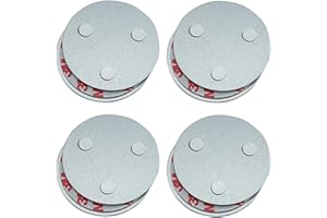 meioro Outil d'installation de Détecteur de Fumée Magnétique,Fixation Rapide et Facile Kit Monté au Plafond pour Alarme de Fumée,sans Besoin de Forage Aucun Danger (4 Pièces)