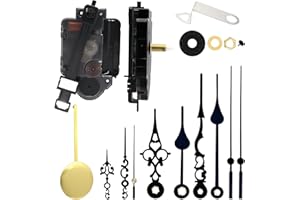 BORDEAG Movimento Silenzioso al Quarzo A Pendolo, Movimento al Quarzo A Pendolo, Meccanismo Orologio da Parete, Ovimento A Pendolo al Quarzo con Meccanismo A Pendolo(15 Mm)