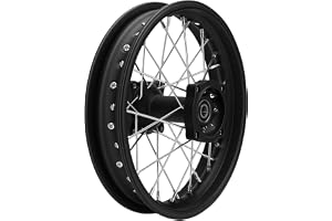 Ausla Bakhjulsfälgnav för 80/100-12 Däck | Cykel Bakfälg, Kraftig, Slitstarkt Legerat Stål, med 15 Mm Lager, Passar Apollo SS