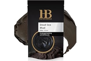 HB Dead Sea Minerals Körperpeeling - Body Scrub 600g Totes Meer Mineralschlamm Zur Peeling Körper Mit Meersalz - Peeling Spa Mud Mit Mineralien Und Arganöl, Skincare Beauty Körperpflege, Fußpeeling