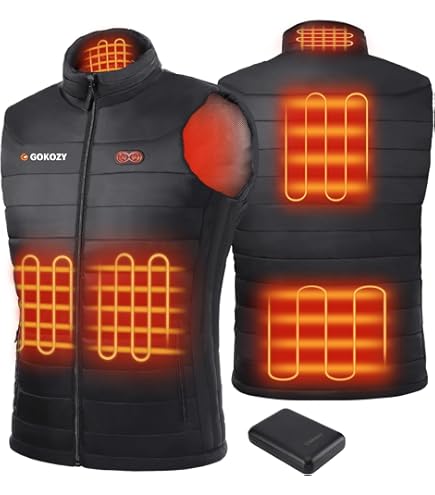 Gilet Femme Gilet Chauffant Femme Gokozy Polaire Avec Batterie