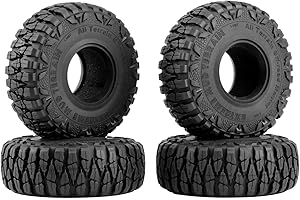 Dropfree 4 StüCke 115 MM 1,9 Gummireifen Radreifen für 1/10 RC Crawler Auto Axial SCX10 90046 AXI03007 TRX4 D90 CC01