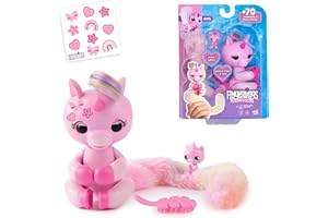 Bizak Fingerlings Colas Sorpresa Unicornio, peina su larguísima Cola, esconde una Sorpresa, Unicornio Interactivo con más de 70 Sonidos y reacciones, +5 años, (61853243-2)