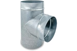 CAEXVEN TE para chimeneas en Acero Galvanizado - Ángulo 90º - Serie lisa - 110 mm