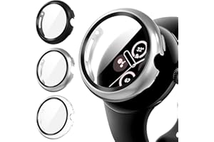Diruite 3 Packs Etui Ochronny do Google Pixel Watch 2/Pixel Watch Screen Protector,Odporność Zarysowanie HD Ochronne Etui do Google Pixel Watch 2/Pixel Watch Panzerfolie Ochronny