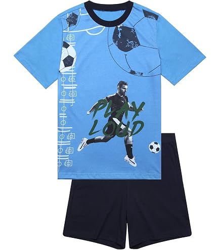 Pyjama Short Officiel Paris Saint Germain PSG - T-Shirt + Short - 100% Coton - Collection Officielle