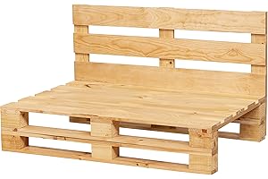 PALETS TALAVERA SL Sofa DE PALETS Lijado Y Cepillado - Interior/Exterior Nuevo Sillon PALETS/Sofa para Patio (120cm X 60cm, Pino)