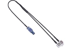 Adaptateur d'antenne de voiture Diversity fiche Fakra vers prise double type B de Keple | Adaptateur de navigation GPS pour véhicule OEM pour modèles de voitures avec navigation GPS RNS, RCD