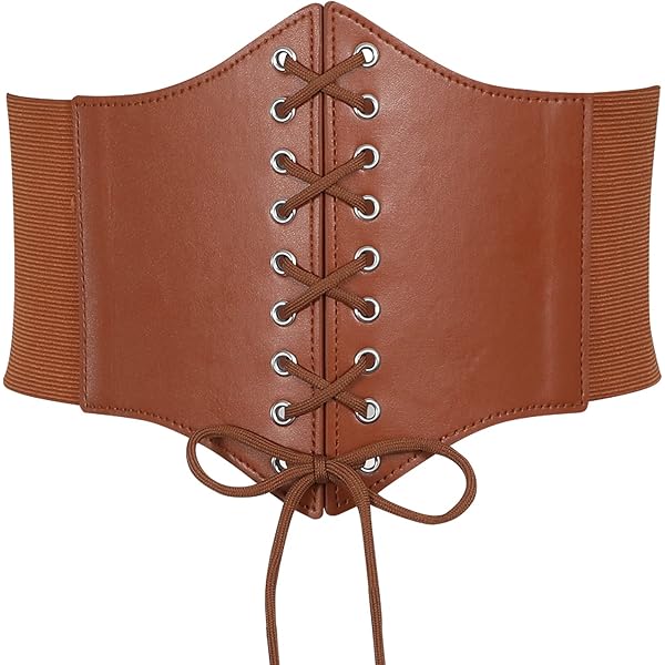 Corsetto Modellante Vita Alta - Cintura Elasticizzata Con Lacci | Stile Retrò Per Costumi - Foto 6