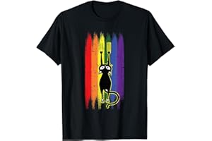 LGBT CLOTHS GAY PRIDE LESBIAN BI TRANS GIFTS Cat Scratching Gay Pride Funny Kitten Paw Proud LGBT-Q Ally T-Shirt