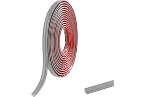 ZAYEJOD 5M PVC Abschlussleiste Selbstklebende für Arbeitsplatten Küche, Ecken, Fliesen, Abschlussprofile, Winkelleiste Eckfugen abdichten Wandabschlussleiste,12mmx6mm Mattgrau