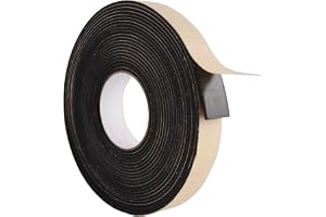 10 m självhäftande skumremsor 30 mm (B) x 3 mm (D) svart ensidig tätningstejp av väderbeständigt skum för fönsterdörrsisoleri