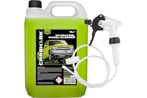 CARSHARK PH Neutral Wheel Cleaner 5 Litre with Long Hose Trigger, Effective Cleaning for All Wheels