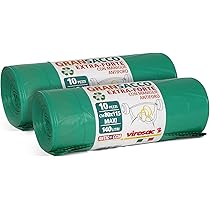 VIROSAC Sacchi Robusti Per Giardinaggio E Calcinacci - 10 Pezzi Verdi, 85x110cm - Foto 9