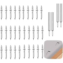 Compasty 50 PZ Chiodi Soluzione Di Continuità Vite Un Doppia Testa Battiscopa Nel Legno Massello Chiodi Soluzione Di Continuità Del Piede Unghie Speciali Di Sicurezza