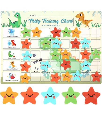 Tableau De Propreté Baby Shark - A3 Avec 56 Autocollants Brillants, Facile à Nettoyer