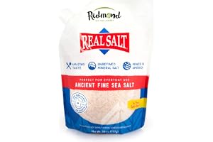 Redmond Real Salt Fine Salt, 737 g påfyllningspåse – rent, naturligt urhavssalt från Utah, obehandlat, medelstor kornstorlek, rikt på mineraler