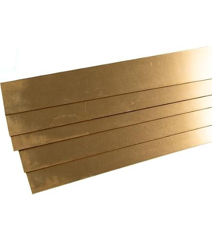Brass Sheet Roll 32 Gauge - 0.8x40 Inch Copper Metal For Crafts