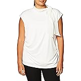 Calvin Klein Women's Sleeveless Top with Chiffon Tie Blouse