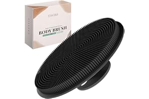 YISCOKO Silikonowa szczotka do szorowania ciała, bardziej higieniczna niż tradycyjne gąbki do kąpieli, łatwa do czyszczenia, bogata pianka. Gąbka silikonowa do ciała, szczotka pod prysznic, silikonowa