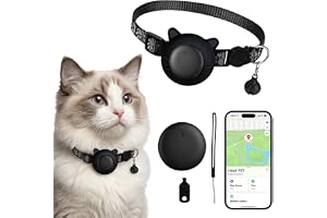 XAVURO GPS krage katt och hund dubbelt system GPS-spårare utan abonnemang vattentät IP67 realtidsspårning kompatibel iOS Android reflekterande tejp