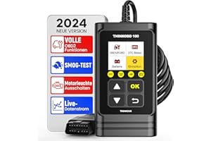 ‎THINKCAR OBD2 Diagnosegerät, Thinkcar THINKOBD 100 Diagnosegerät Auto, Verbesserter Universal Codeleser Motor-Scanner Mit Volle OBD2-Funktionalität, Premium KFZ Auslesegerät Für Alle OBDII/EOBD Protokol